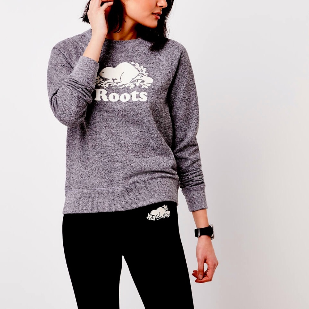 Roots Canada Crew Neck Salt and Pepper
